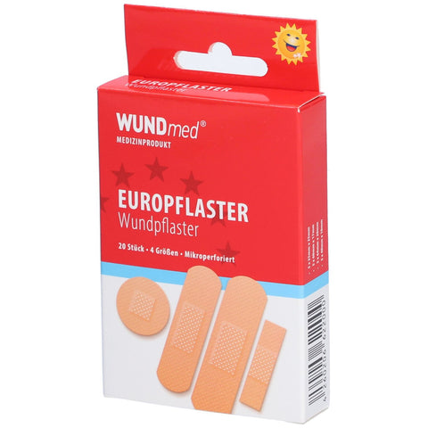 WUNDmed Euro wasserfestes Pflaster 4 Größen (20 Stück)