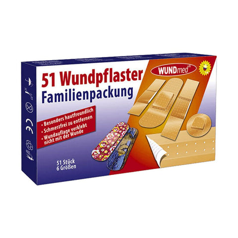 WUNDmed Family-Pflasterpackung 6 Größen (51 Stück)
