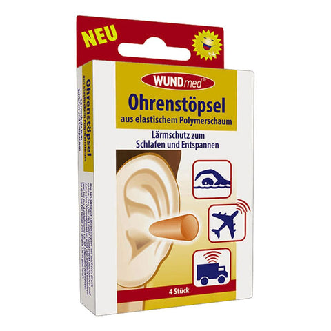 Axisis GmbH Ohrstöpsel aus elastischem Polymerschaum (4 Stück)