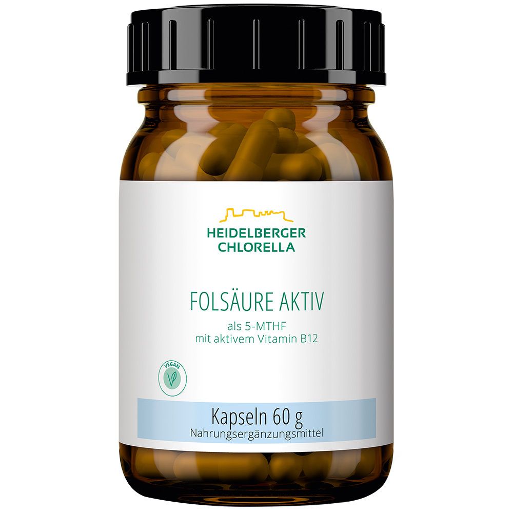Heidelberger Chlorella® acide folique actif + vitamine B12 active (120 pièces)