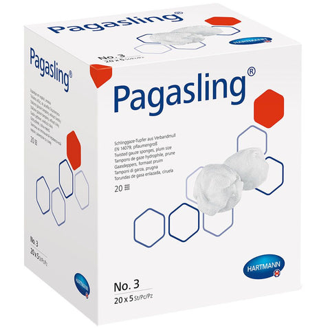 Pagasling® sterile Gazetupfer Größe 3 (pflaumengroß) (20x4 Stück)