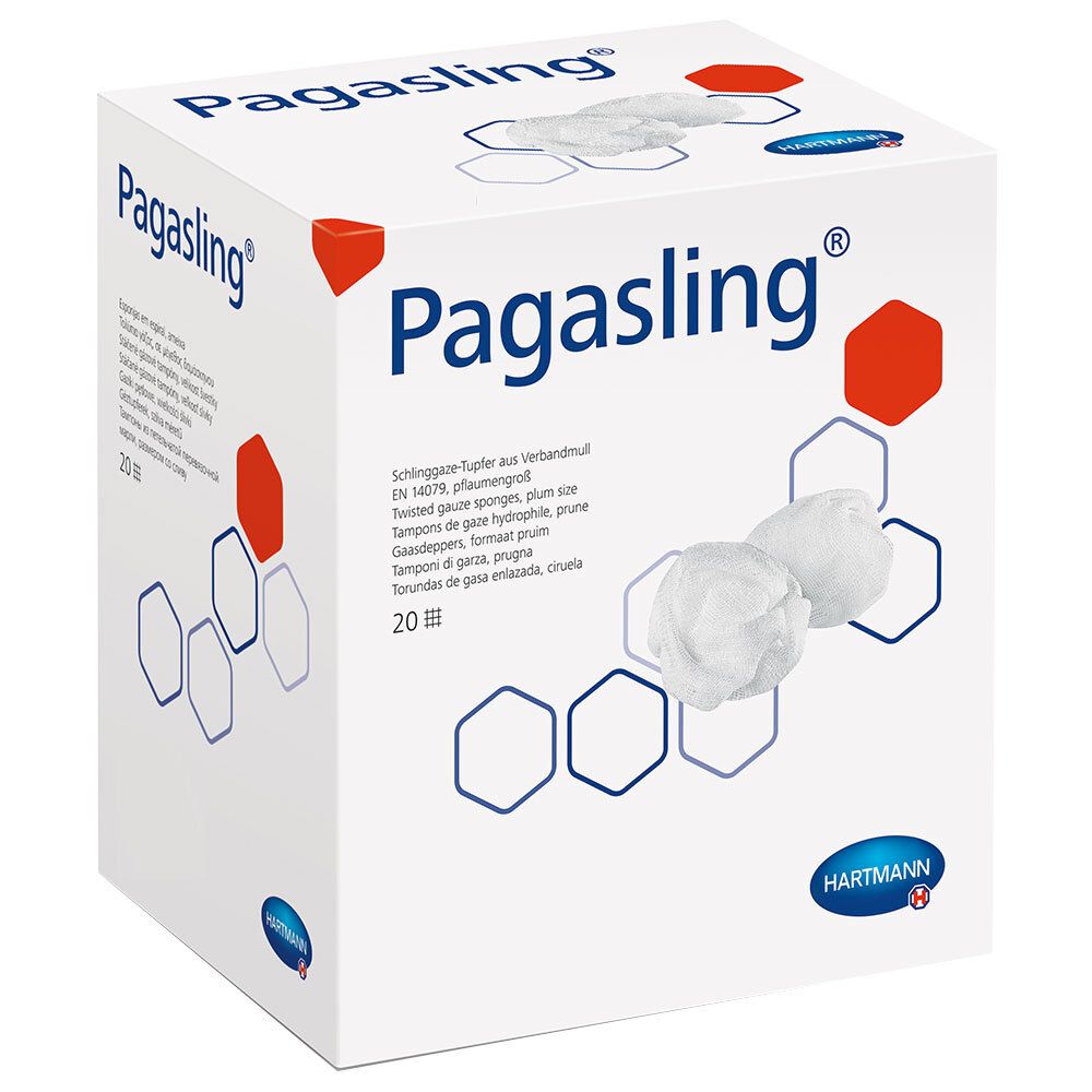 Pagasling® compresses de gaze stériles taille 3 (prune) (20x5 pièces)