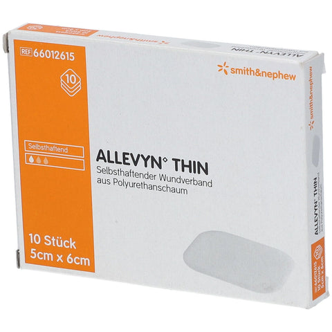 Allevyn Thin dünner Wundverband 5x6 cm (10 Stück)