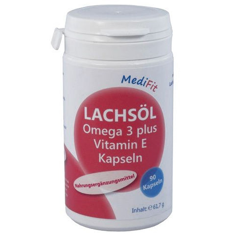 Medifit Lachsöl Omega-3 plus Vitamin E Kapseln (90 Kapseln)