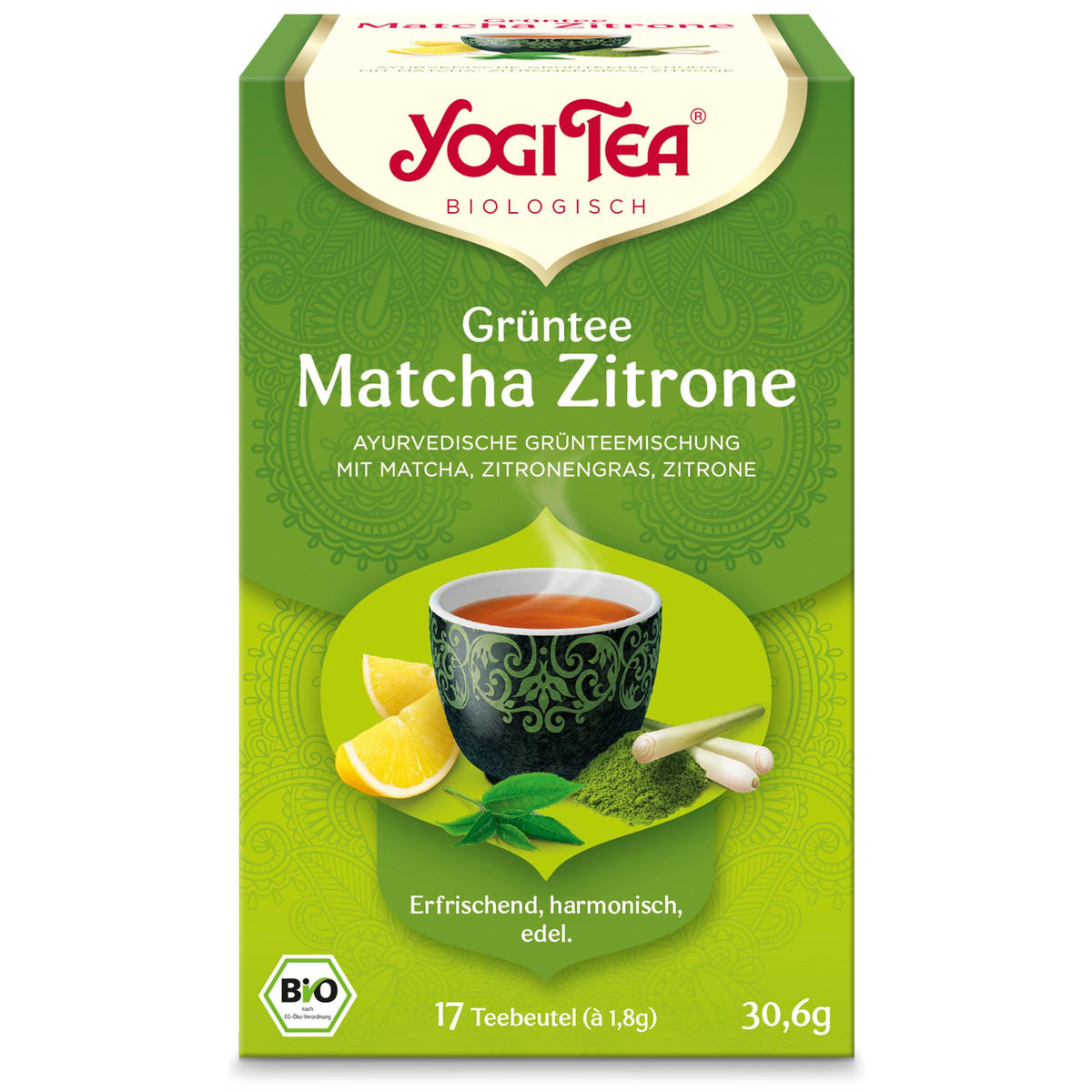 YOGI TEA® Thé vert Matcha Citron bio (17x1,8 g)