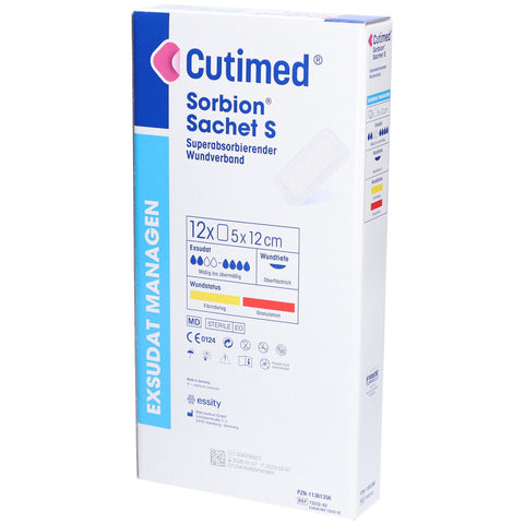 Cutimed® Sorbion Sachet S 5 cm x 12 cm — 12 pièces
