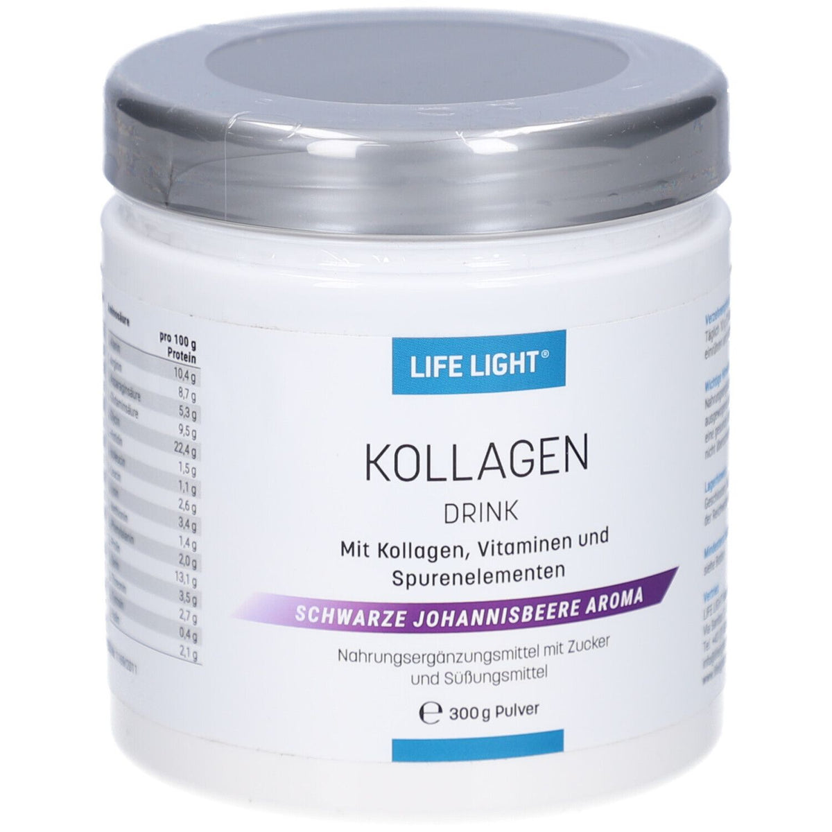 LIFE LIGHT boisson au collagène au cassis (300 g)