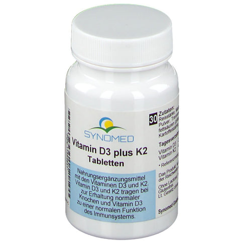 SYNOMED Vitamin D3 plus K2 (30 Tabletten)