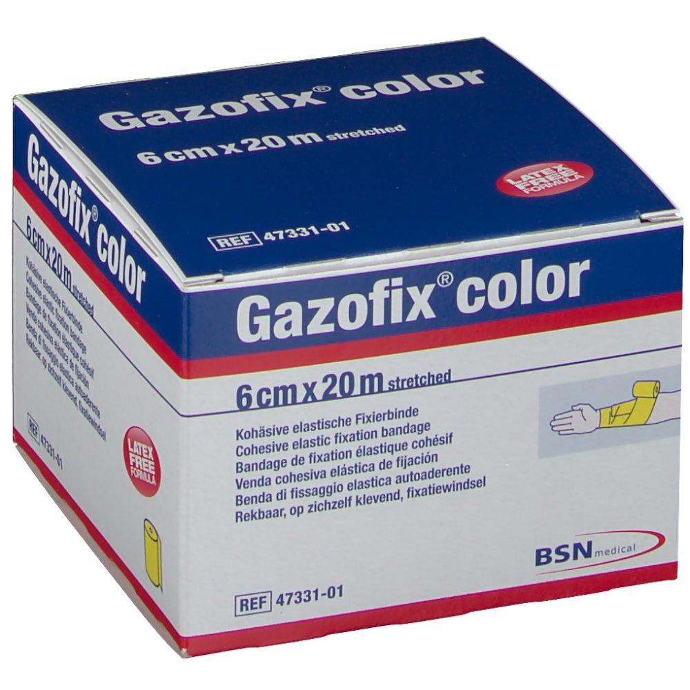 Gazofix® color 6 cm x 20 m jaune
