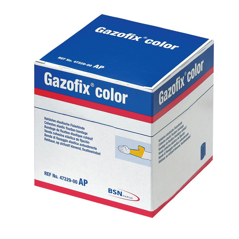 Gazofix® couleur cohésive 8 cm x 20 m jaune