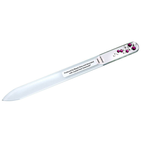 Apoline glass nail file with 13 Swarovski crystals (1 piece)