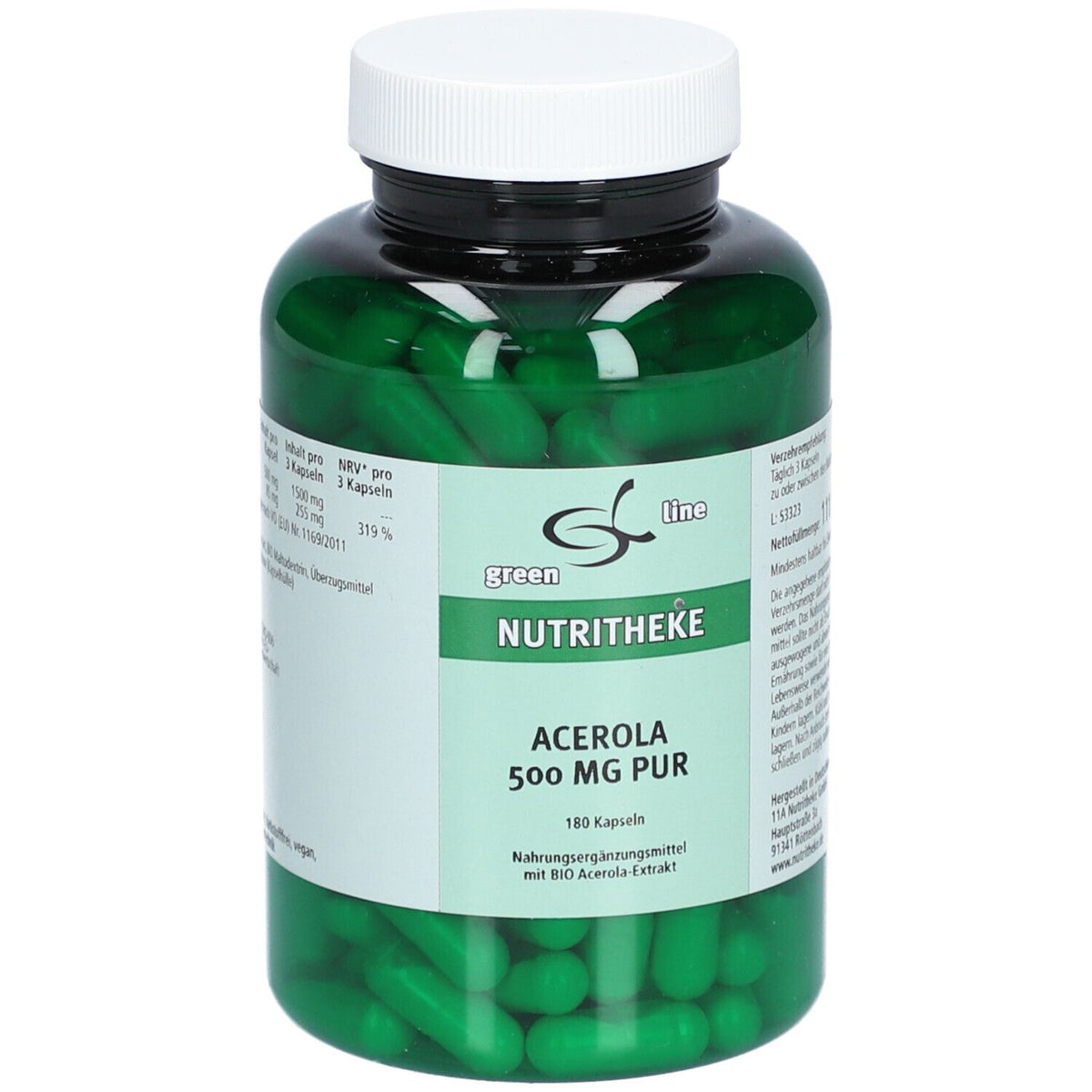 green line NUTRITHEKE ACEROLA 500 mg pur gélules (180 pièces)