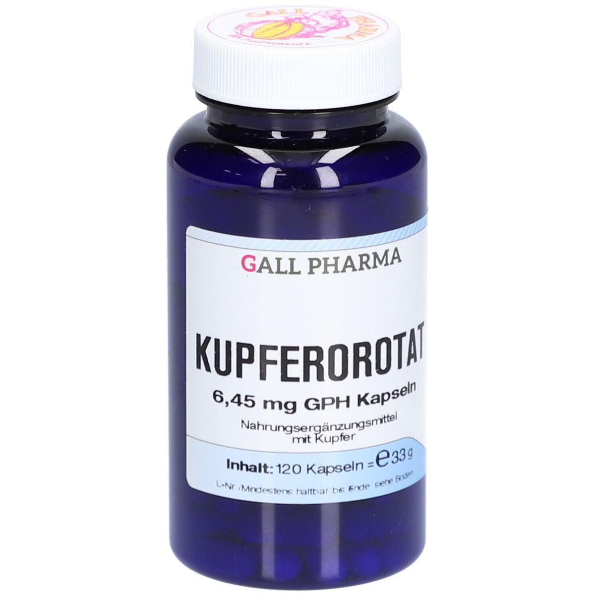 Gall Pharma orotate de cuivre 6,45 mg GPH gélules (120 pièces)