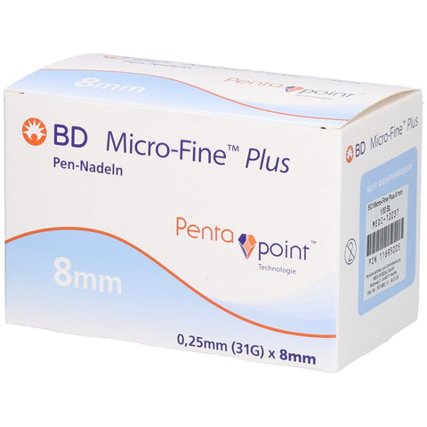 BD Micro-Fine™ Plus aiguilles pour stylo 0,25 mm (31G) x 8 mm