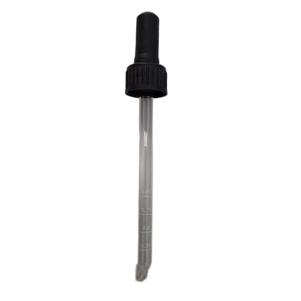 Pipette compte-gouttes graduée 105 mm pour flacons de 100 ml