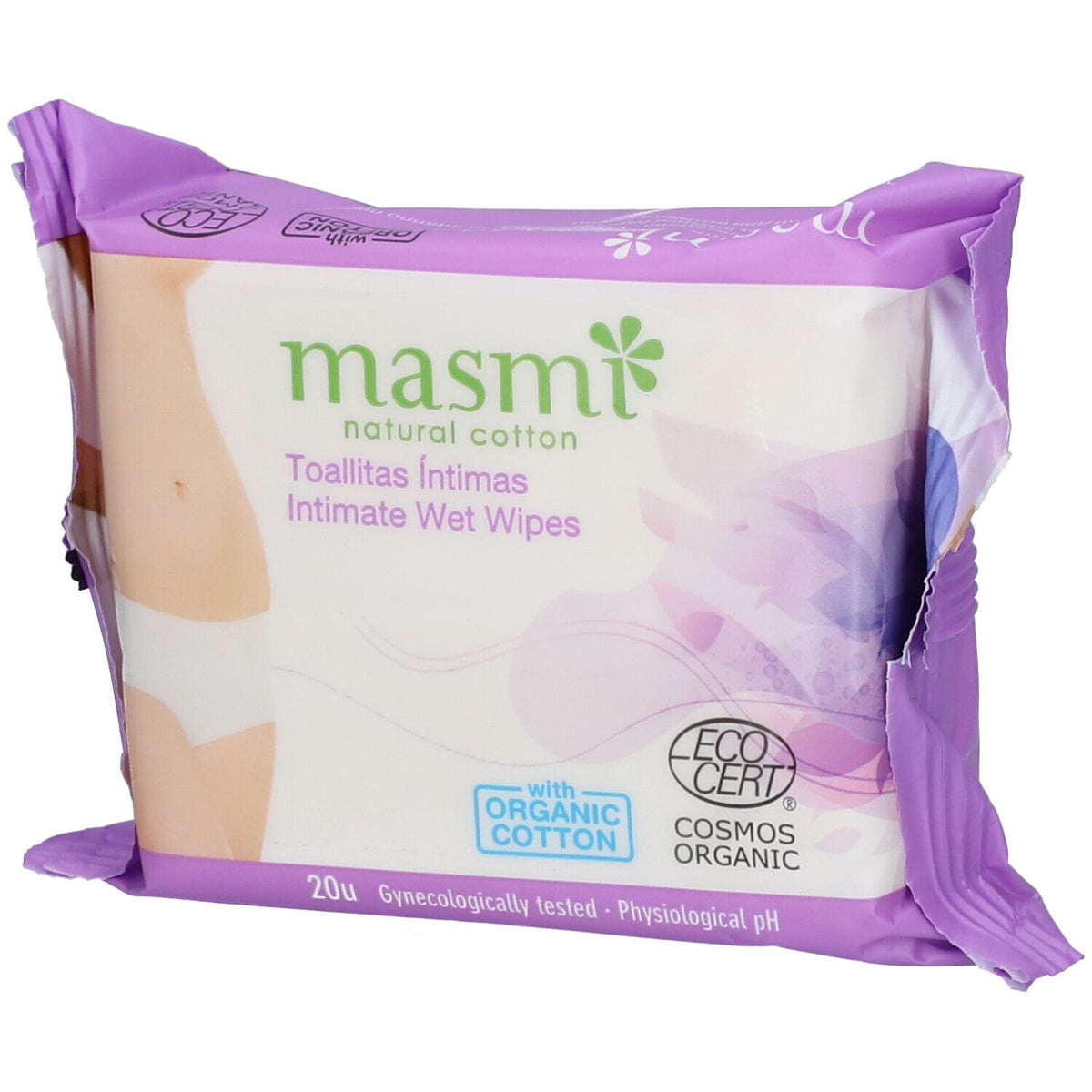 masmi lingettes intimes bio (20 pièces)
