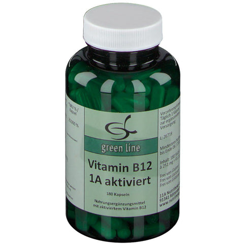 green line NUTRITHEKE Vitamin B12 1A aktiviert (180 Kapseln)