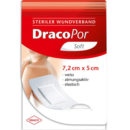 DracoPor pansement Soft blanc stérile (7,2 cm x 5 cm, 50 pièces)