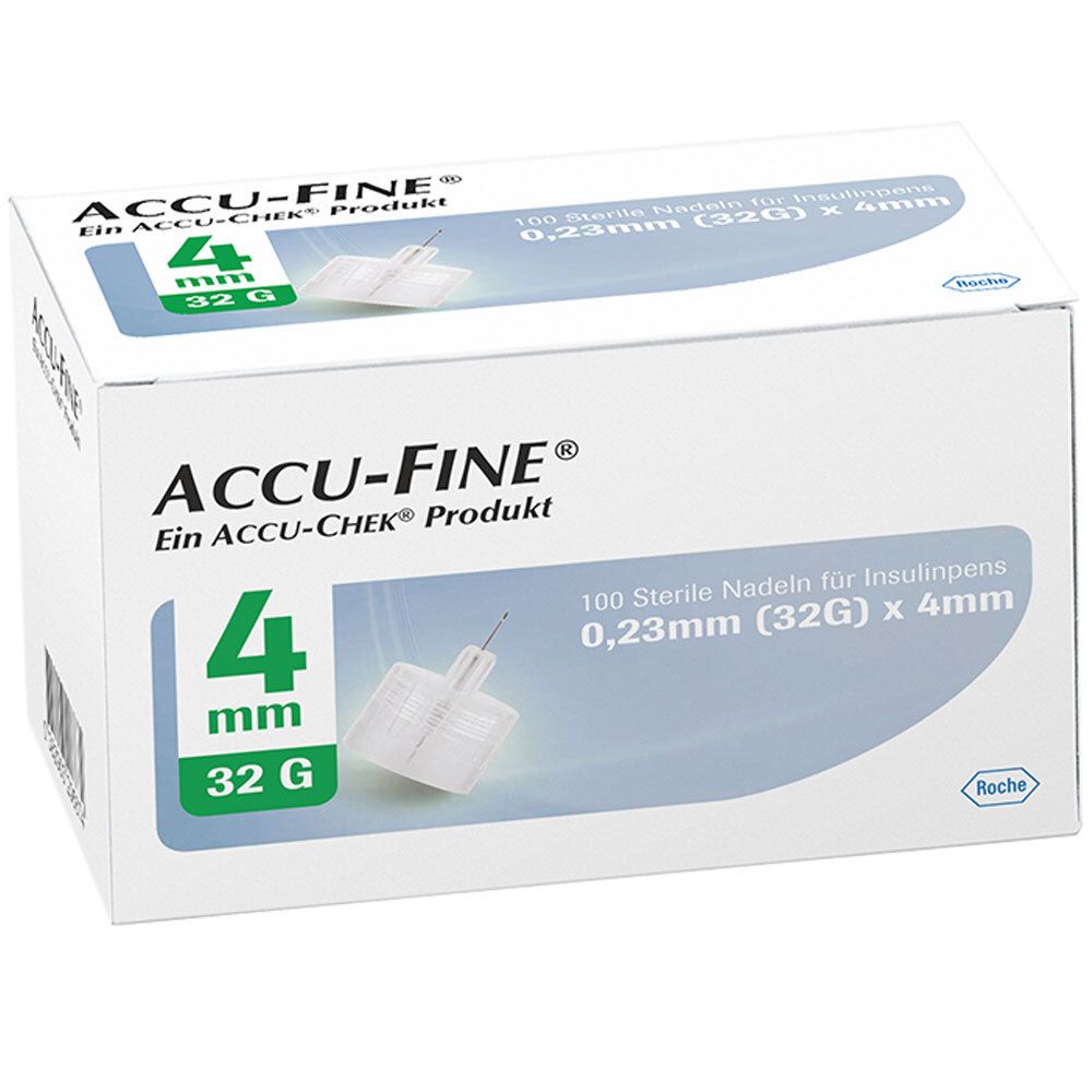 ACCU FINE® aiguilles stériles 4 mm (32G) — 100 pièces