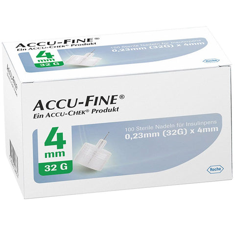 ACCU FINE® sterile Nadeln 4 mm (32G) — 100 Stück