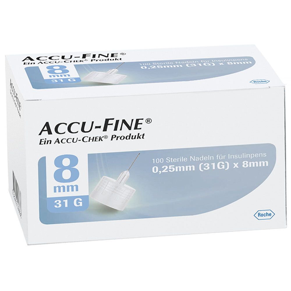 ACCU-FINE® aiguilles stériles 8 mm (31G) (100 pièces)