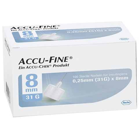 ACCU-FINE® sterile Nadeln 8 mm (31G) (100 Stück)