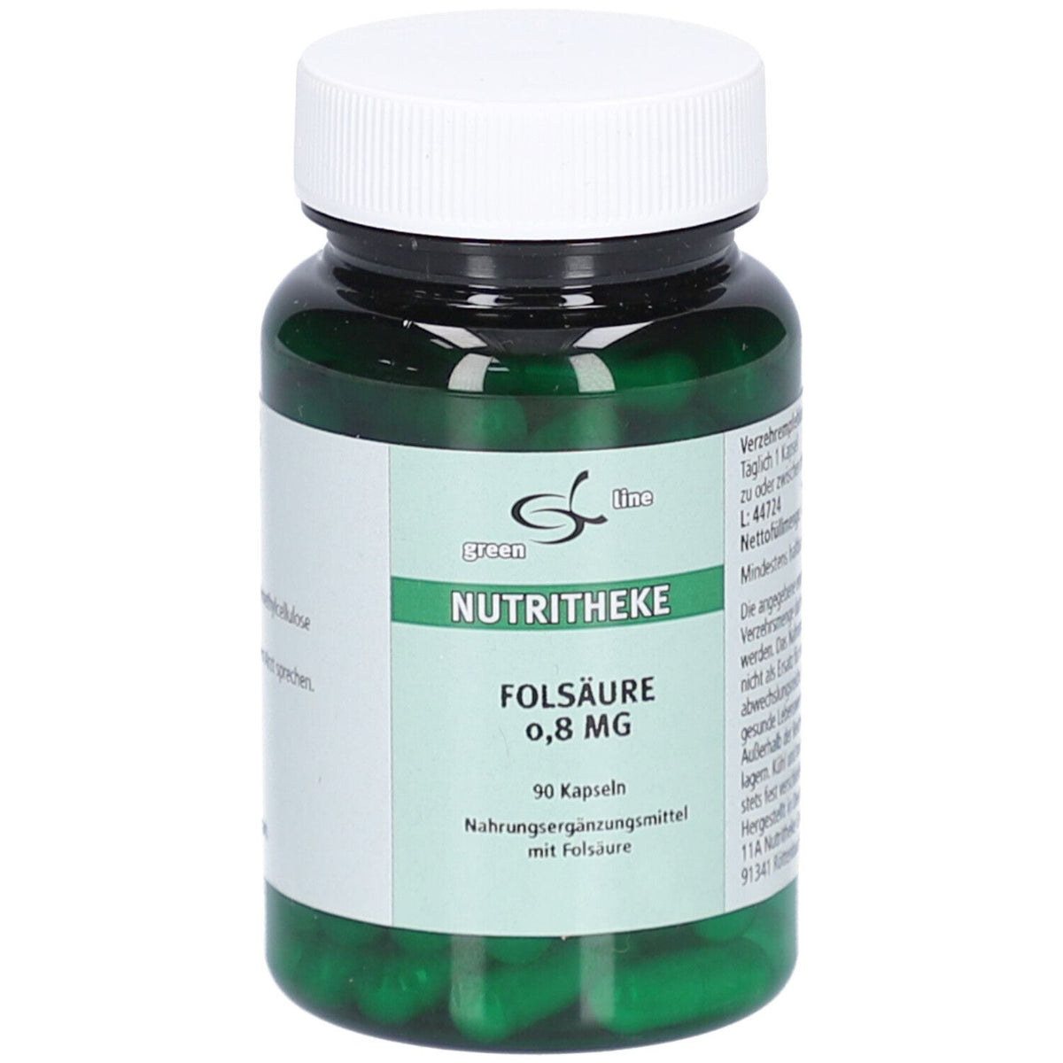 Green line acide folique 0,8 mg (90 gélules)