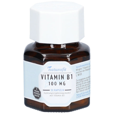 Naturafit Vitamin B1 100 mg capsules (30 count)