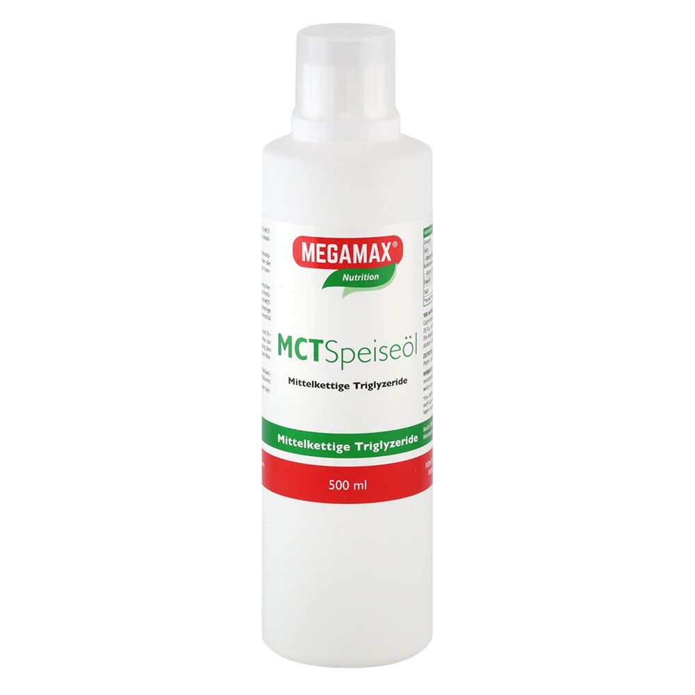 MEGAMAX® Natrition MCT huile alimentaire triglycérides à chaîne moyenne (500 ml)