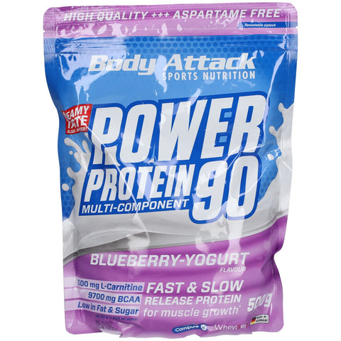 Body Attack POWER PROTEIN 90 crème yaourt myrtille (500 g)