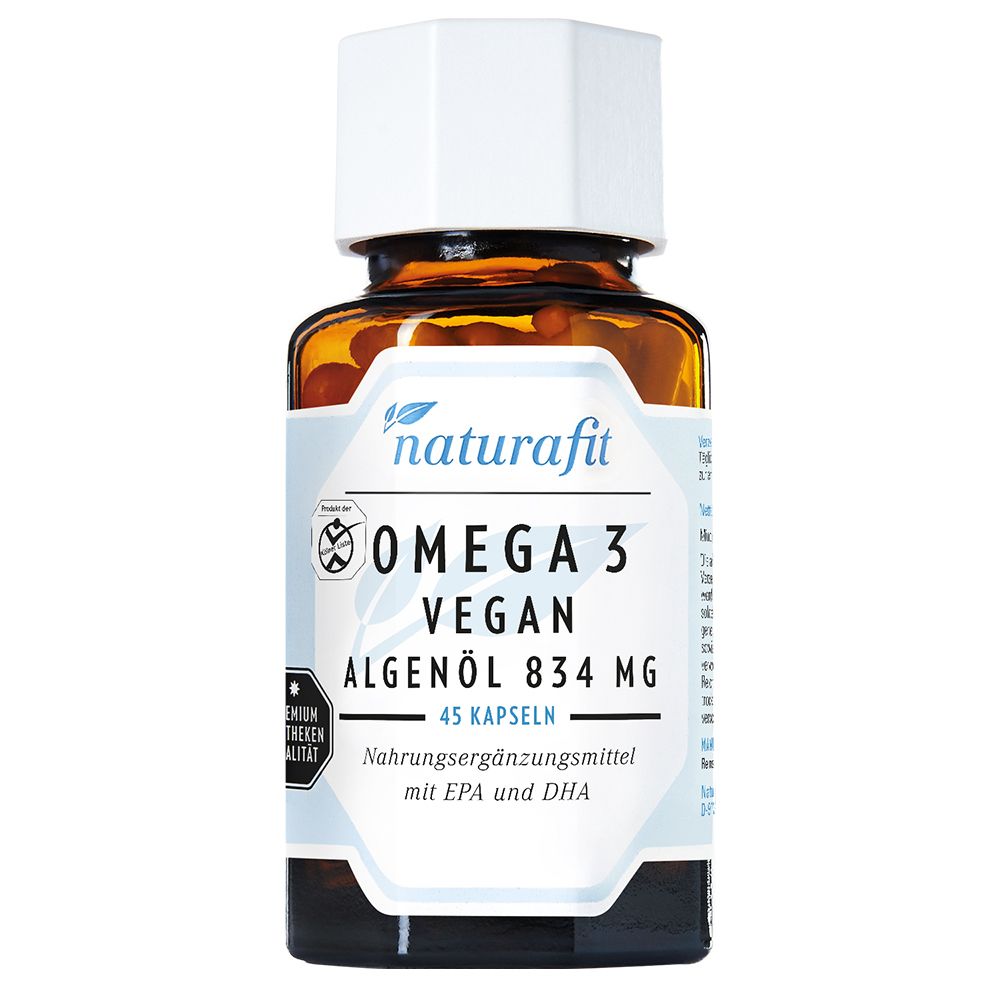naturafit Omega 3 vegan huile d'algues 834 mg (45 gélules)