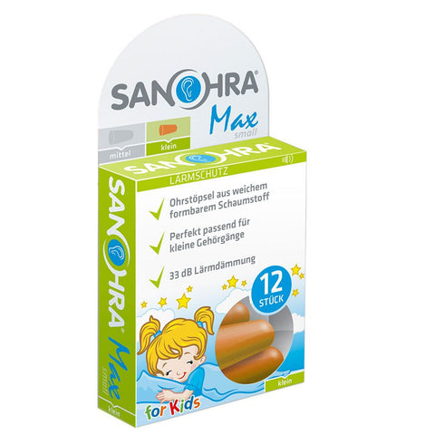 Sanohra max Ohrstöpsel für Kinder (12 Stück)
