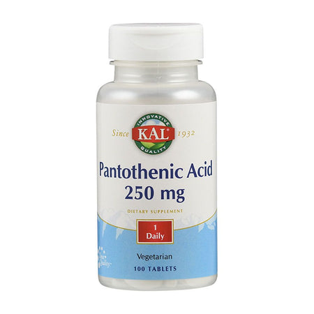 Acide pantothénique (Vitamine B5) 250 mg, 100 comprimés
