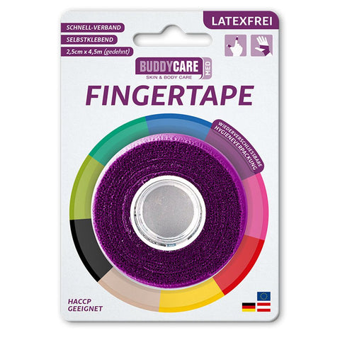 BUDDYCARE® MED Fingerwickel lila 2,5 cm x 4,5 m latexfrei (1 Stück)