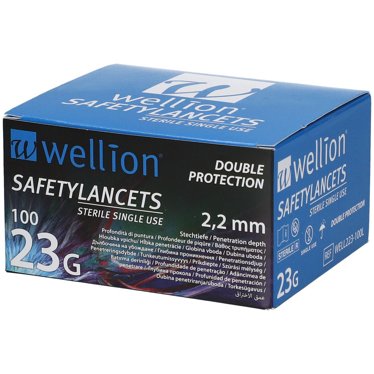 Wellion® Safetylancets stériles 2,2 mm 23 G – 100 pièces