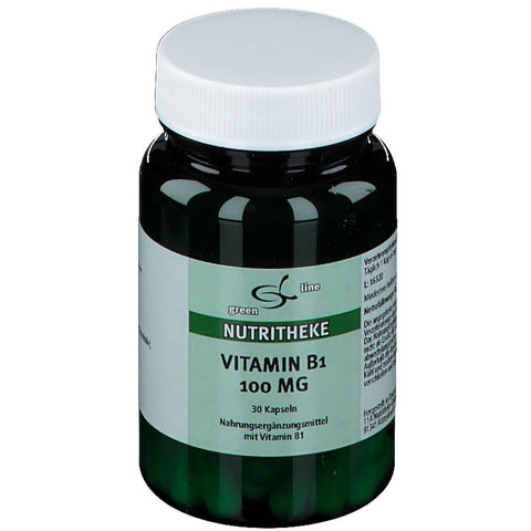 green line NUTRITHEKE Vitamine B1 100 mg - 30 gélules