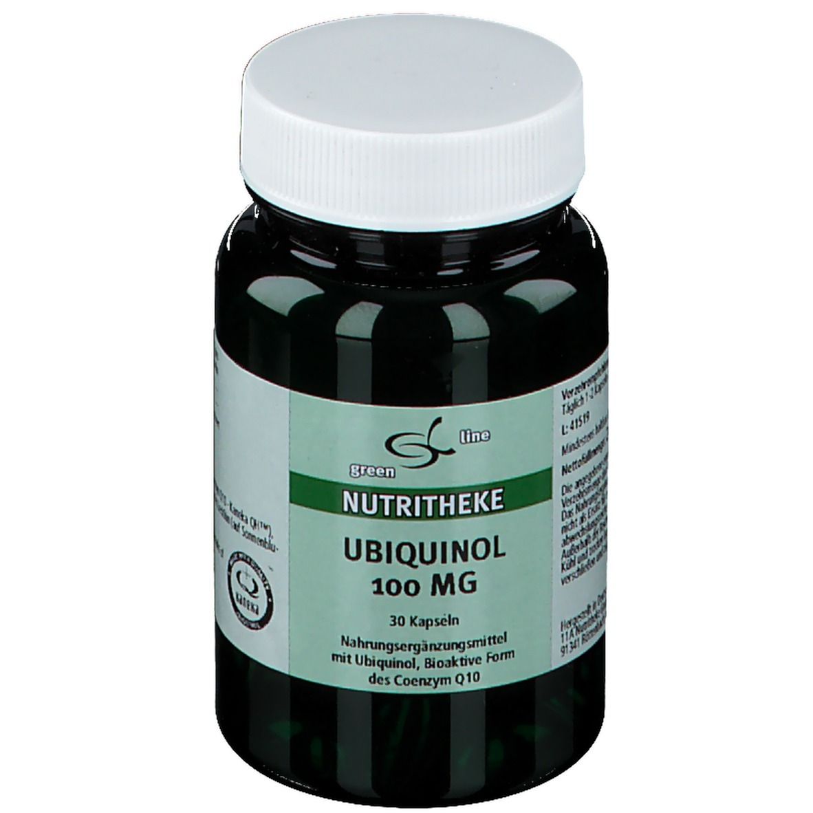 green line NUTRITHEKE Ubiquinol 100 mg (30 gélules)