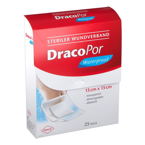 Dracopor Waterproof 15 cm x 15 cm stérile (25 pièces)