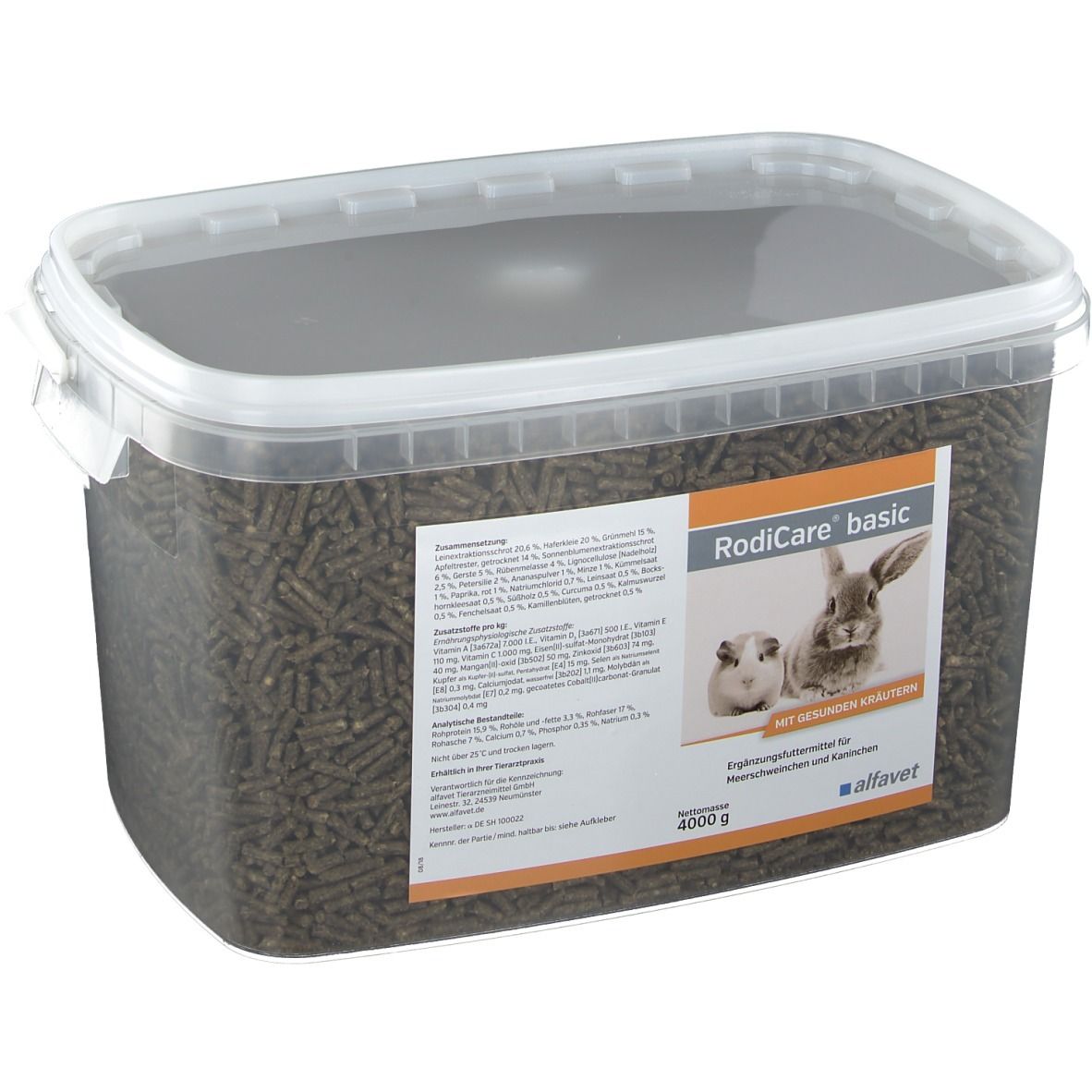 RodiCare® basic pour cochons d'Inde et lapins (4000 g)