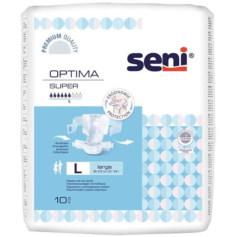 SENI Optima Super protection avec ceinture de hanche taille L (10 pièces)