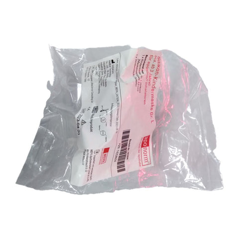aponorm Masque en silicone pour enfant pour inhalateur, taille L, bleu (1 pièce)