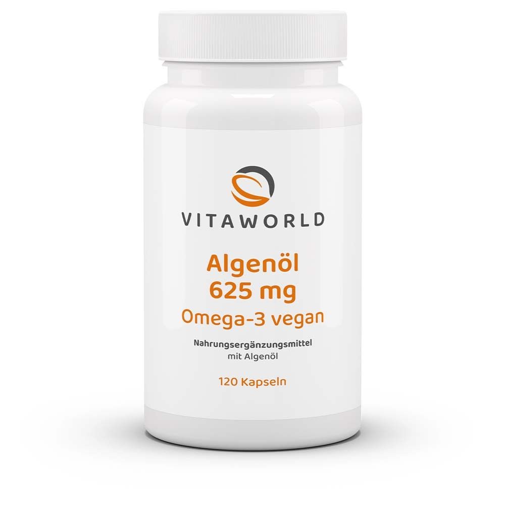 Huile d'algues 625 mg - Oméga-3 végan (120 gélules)
