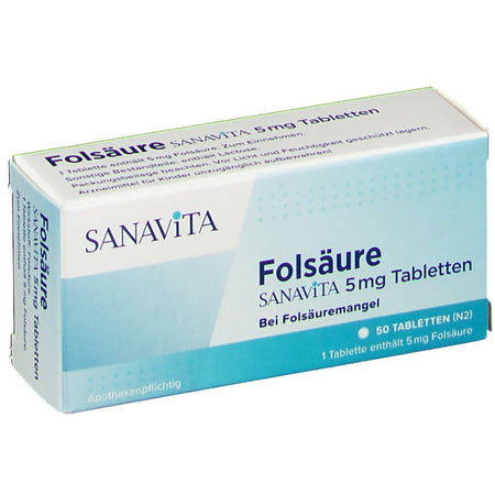 SANAVITA Acide folique 5 mg (50 pièces)
