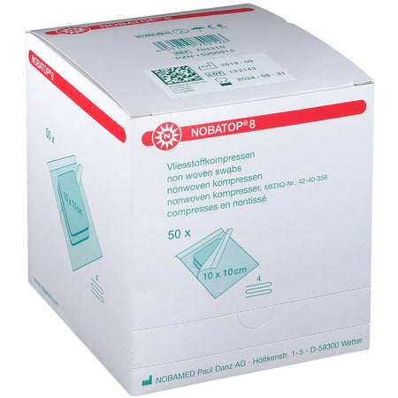 NOBATOP® 8 10x10 cm stérile (50x2 pièces)