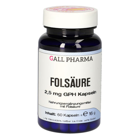 Acide folique 2,5 mg GPH gélules (60 pièces)