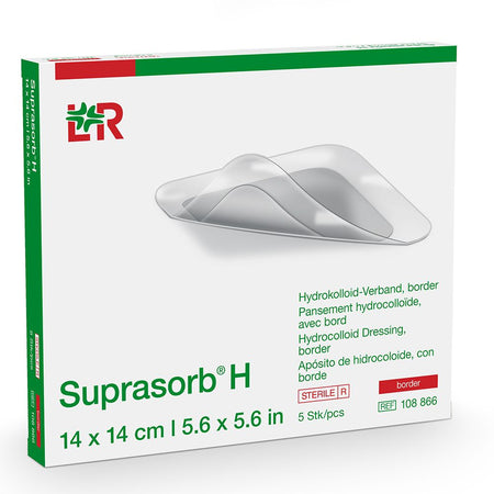 Suprasorb® border H pansement hydrocolloïde (14 x 14 cm, 5 pièces)