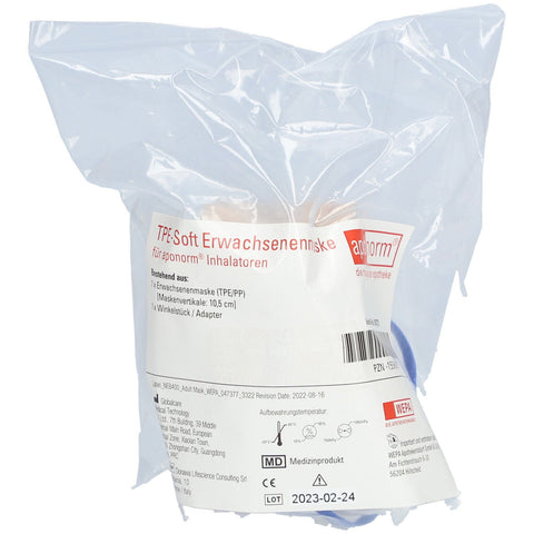 aponorm Maske für Erwachsene TPE-Soft für Inhalator (1 Stück)