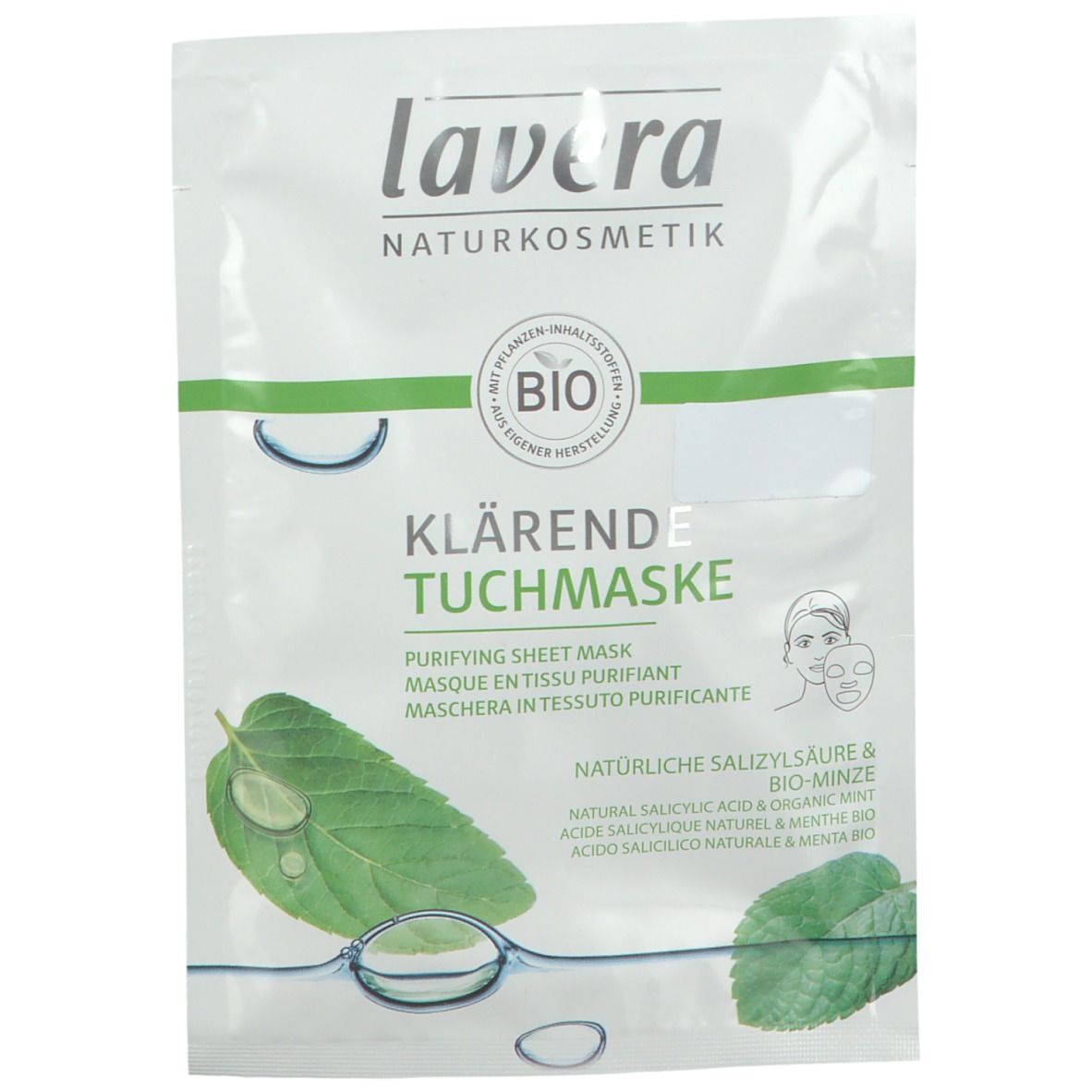 Lavera masque en tissu clarifiant (1 pièce)