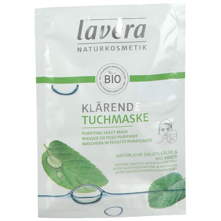 Lavera masque en tissu clarifiant (1 pièce)