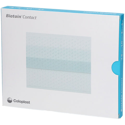 Biatain Contact Silikon-Wundkontaktauflage 7,5x10 cm (10 Stück)